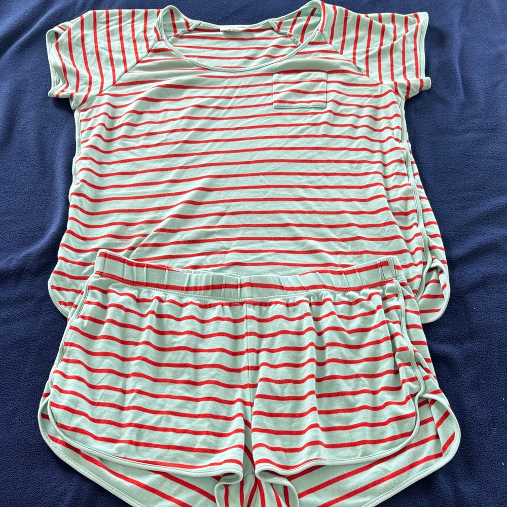 Atlantic-Pacific x LAKE Striped Pajama Set Size M